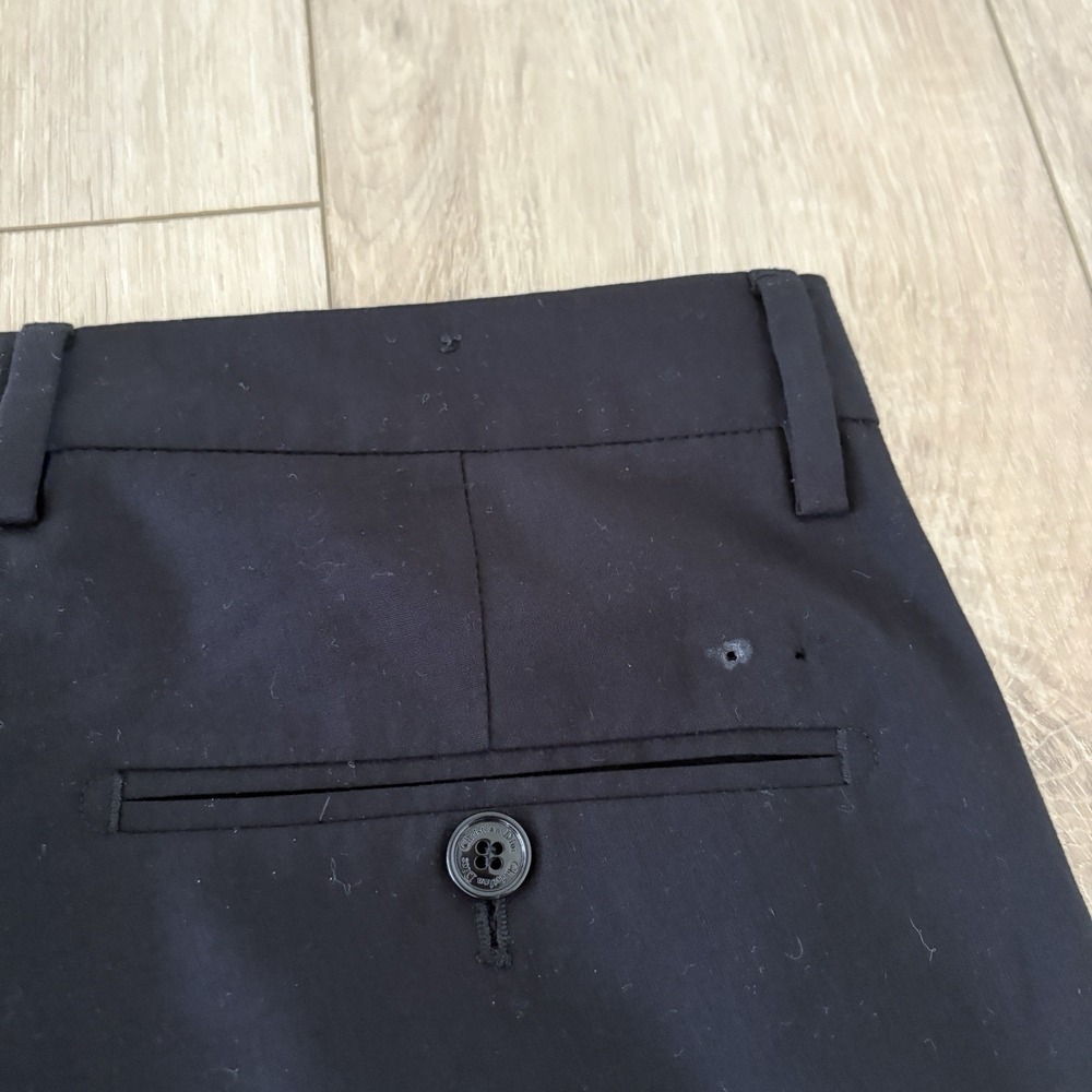Christian Dior Atelier Black Dress Pants Flat Front Rue De Marignan Paris 31 - Picture 7 of 7